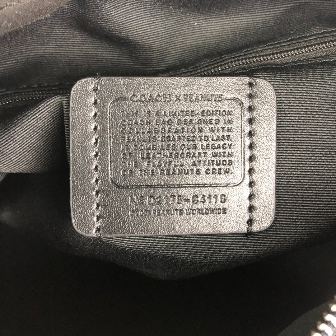 COACH PEANUTS コーチ ミニボストンバッグ C4118 スヌーピー