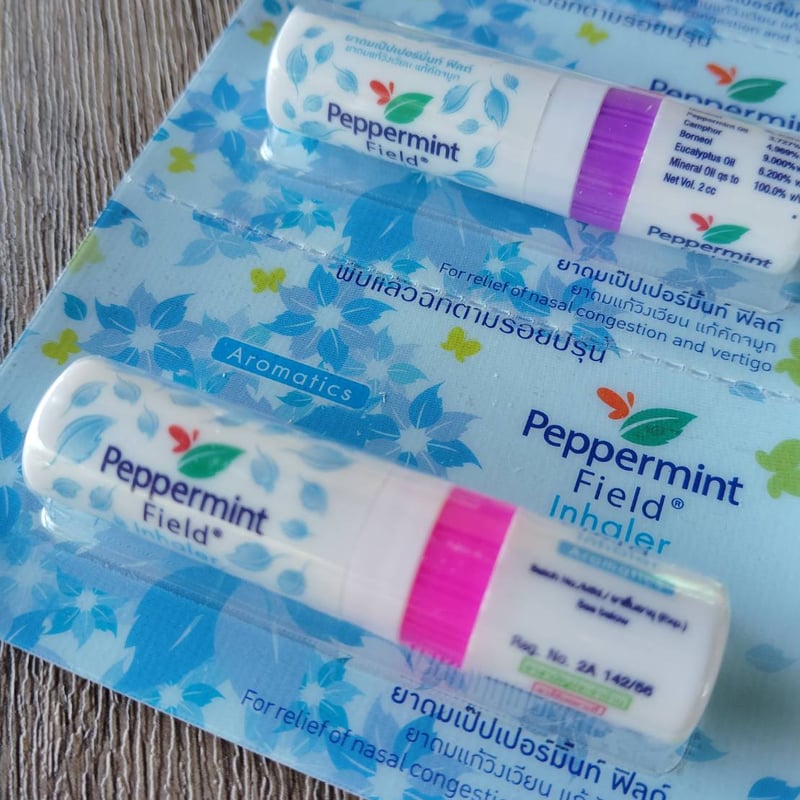 ヤードム　ホンタイブランド　ペパーミントフィールド Peppermint Field オリジナルヤードム - タイ直輸入の爽快アロマ 6本