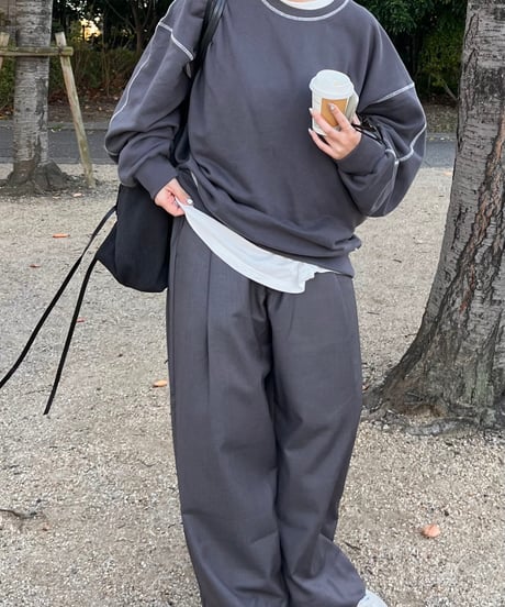 ヴィンテージライクステッチプルオーバー