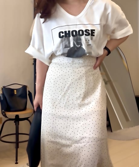 ドットロングスカート