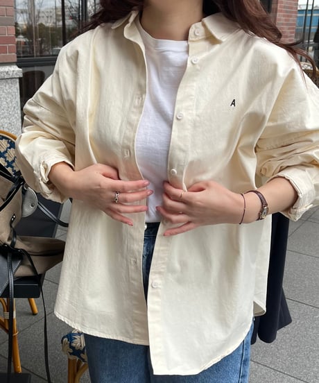 イニシャルロゴコットンシャツ