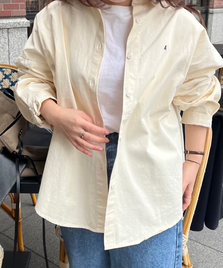 イニシャルロゴコットンシャツ