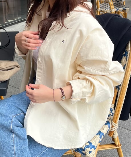 イニシャルロゴコットンシャツ