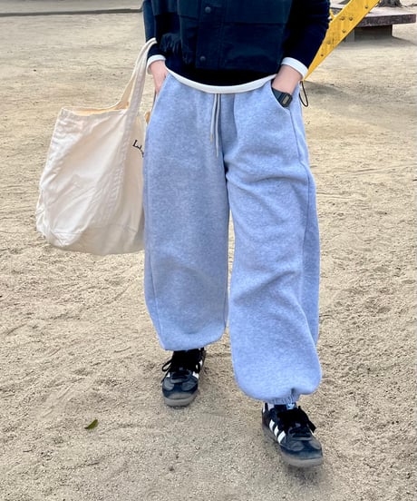 ルーズワイドスウェットパンツ(微起毛)