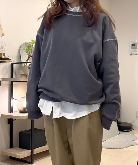ヴィンテージライクステッチプルオーバー
