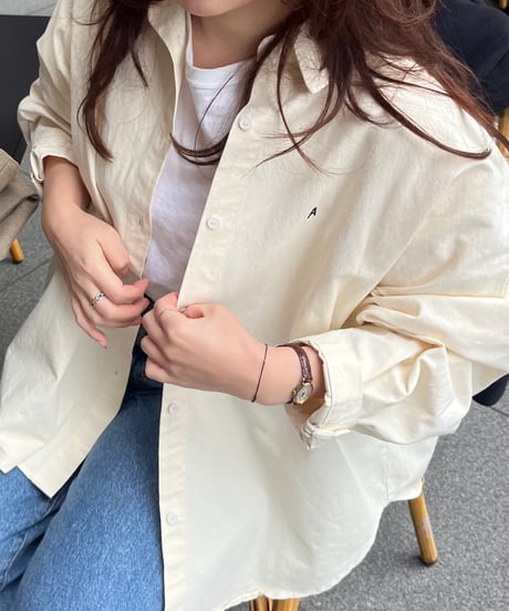 イニシャルロゴコットンシャツ