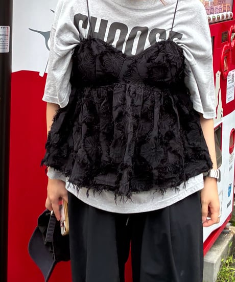 ジャガードシャギービスチェ