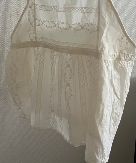 コットンレースキャミソール