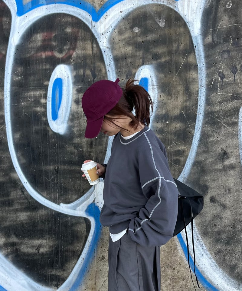 ヴィンテージライクステッチプルオーバー | an.