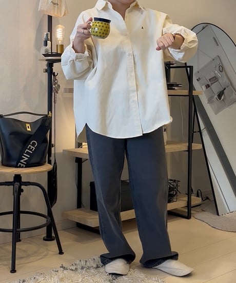 イニシャルロゴコットンシャツ