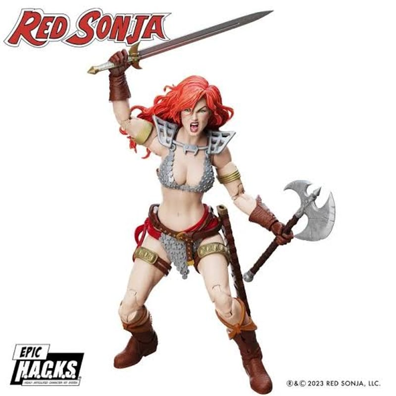 1/12レッドソニア　REDSONIA エラー品】Red Sonja Epic H.A.C.K.S. 1:12 Scale Acti