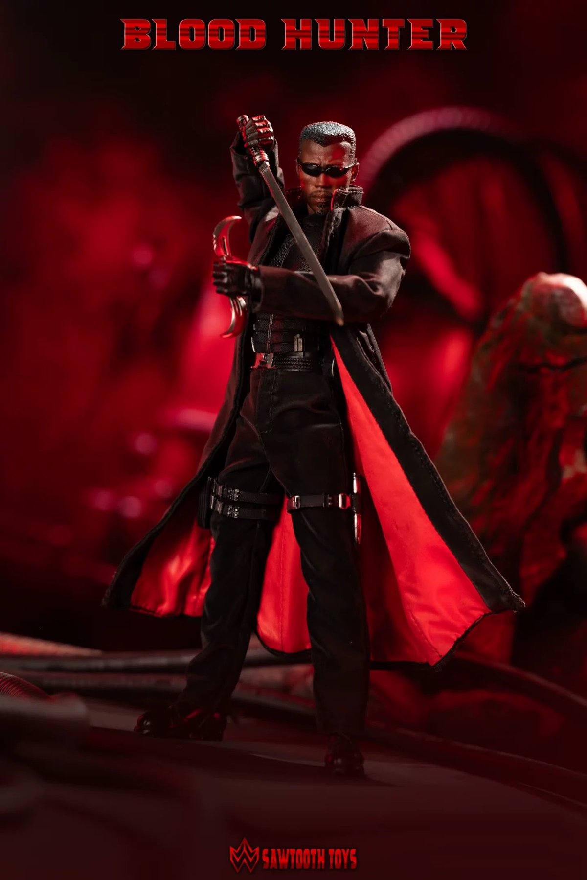 BLADE スナイプス　BLOOD HUNTER アクションフィギュア新品‼️ Sawtooth Toys 1/12 STM-20252 Blood Hunter 1/12