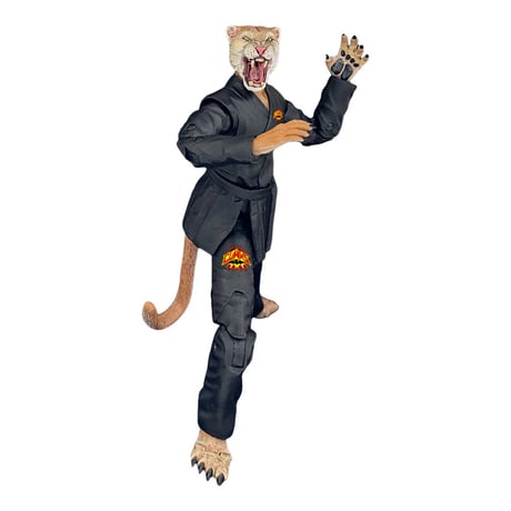 Zoo Jitsu Fighters Exclusive Pounce The Puma Black Gi 6.5” Action Figure - Limited Edition