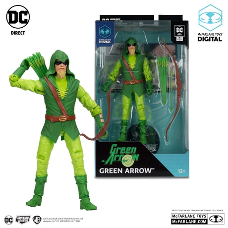 Green Arrow (Longbow Hunter) with McFarlane Toys Digital Collectible 7” Action Figure