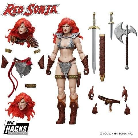 1/12レッドソニア　REDSONIA エラー品】Red Sonja Epic H.A.C.K.S. 1:12 Scale Acti