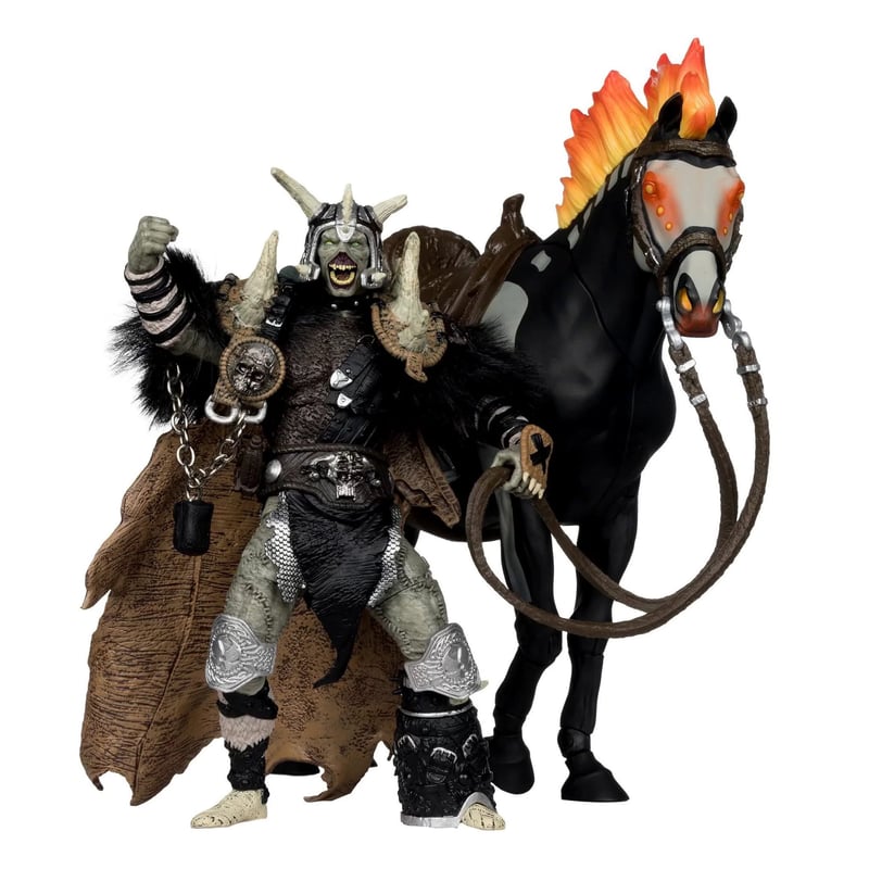 マクファーレントイズDarkAges Spawnブラッドアックス＆サンダーフーフ McFARLANE TOYS 【Gold Label】Spawn: The Dark Ages