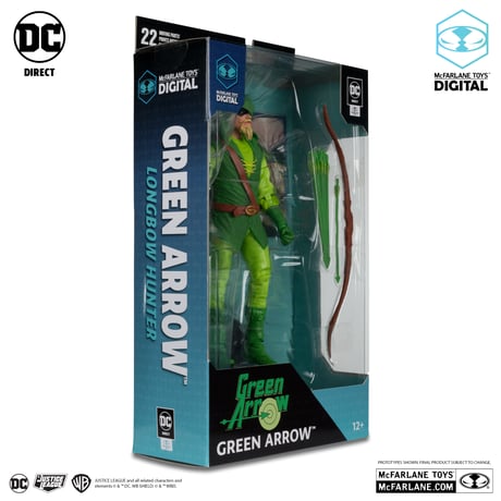 Green Arrow (Longbow Hunter) with McFarlane Toys Digital Collectible 7” Action Figure