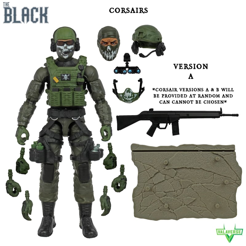 予約】Valaverse Action Force The Black Series Cor