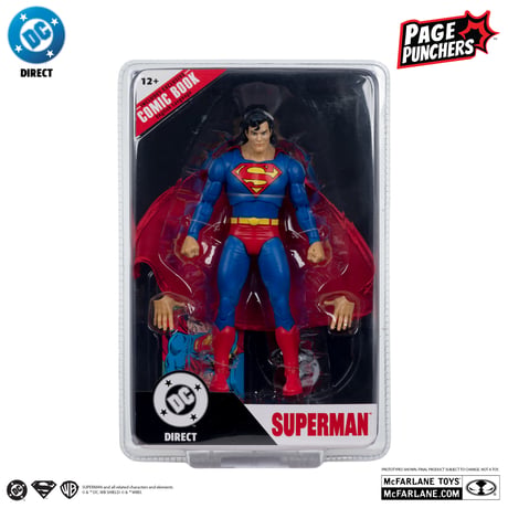 Mcfarlane Toys  DC Superman (Zero Hour) with Comic (Page Punchers) 7” Action Figure