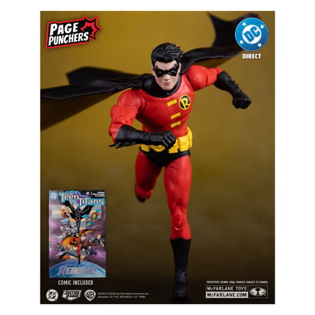 Mcfarlane Toys Robin (Teen Titans #41) with Comic (Page Punchers) 7” Action Figure