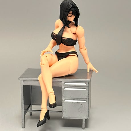 【予約】Fury Toys 狂怒工作室 可動女性素体 Female Body (Hana Ver.) 黒髪×黄色肌 1/12 Scale Action Figure（再販）