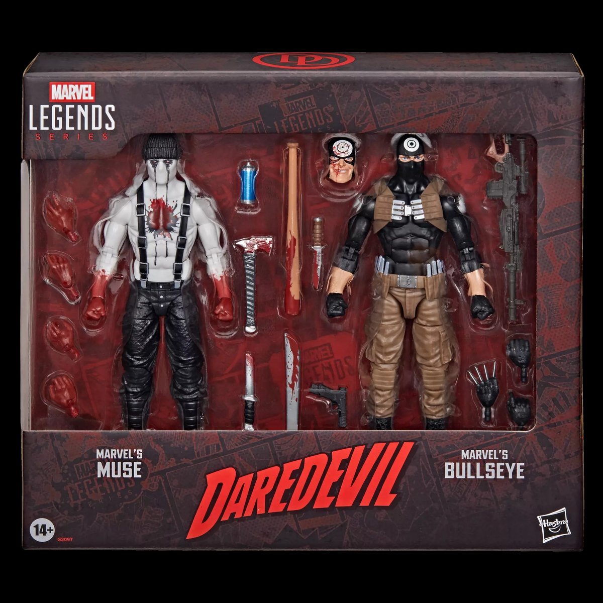 Marvel Legends Series Marvel's Bullseye and Mar