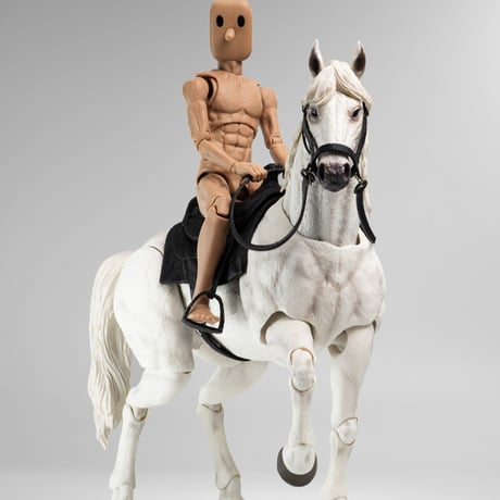 【予約】非玩玩具 爽玩線 - 馬（白毛／平静版） 1/12 Action Figure