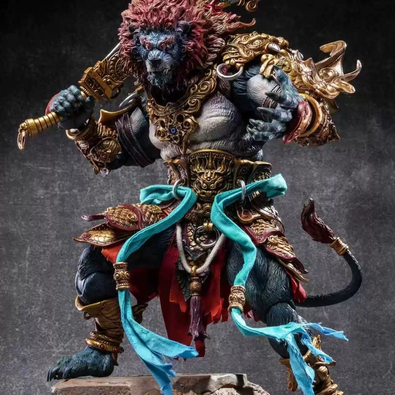 Fury Toys 狂怒工作室 山海魔神录 獅駝嶺 青獅精 Azure Lion (Gold