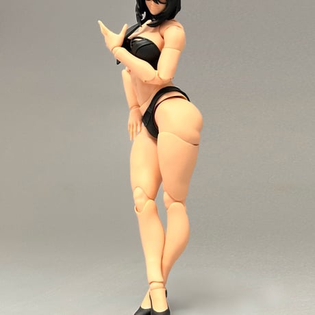 【予約】Fury Toys 狂怒工作室 可動女性素体 Female Body (Hana Ver.) 黒髪×黄色肌 1/12 Scale Action Figure（再販）