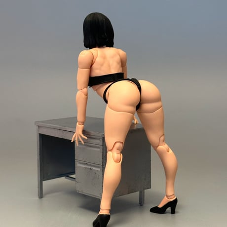 【予約】Fury Toys 狂怒工作室 可動女性素体 Female Body (Hana Ver.) 黒髪×黄色肌 1/12 Scale Action Figure（再販）