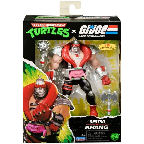 Playmates TMNT × G.I. Joe Krang as Destro Commander 4.5" Scale Action Figure