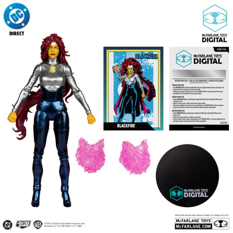 Blackfire (The New Teen Titans) with McFarlane Toys Digital Collectible 7” Action Figure