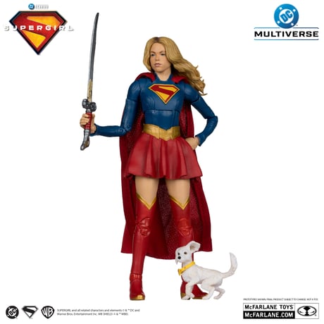 McFarlane Toys DC DX Theatrical Edition Supergirl & Puppy Krypto (Supergirl Movie) 7”