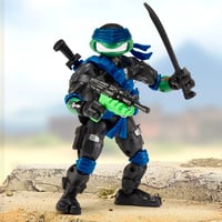 Playmates TMNT × G.I. Joe Leonardo as Snake Eyes 4.5" Scale Action Figure