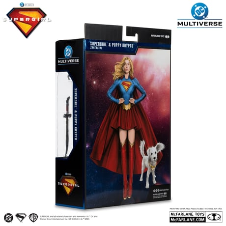 McFarlane Toys DC DX Theatrical Edition Supergirl & Puppy Krypto (Supergirl Movie) 7”