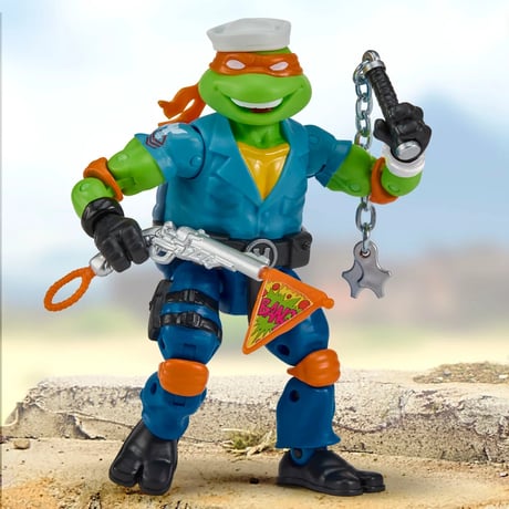 【予約】Playmates TMNT × G.I. Joe Michelangelo as Shipwreck 4.5" Scale Action Figure