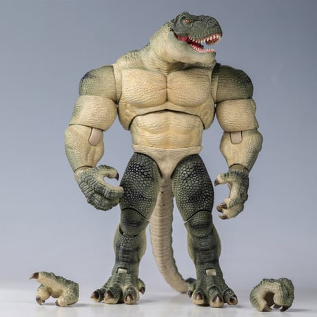 【予約】Dinosaur Battlefield AXY-015 Tyrannosaurus-Rex Naked (Green) 1/10 Scale Action Figure