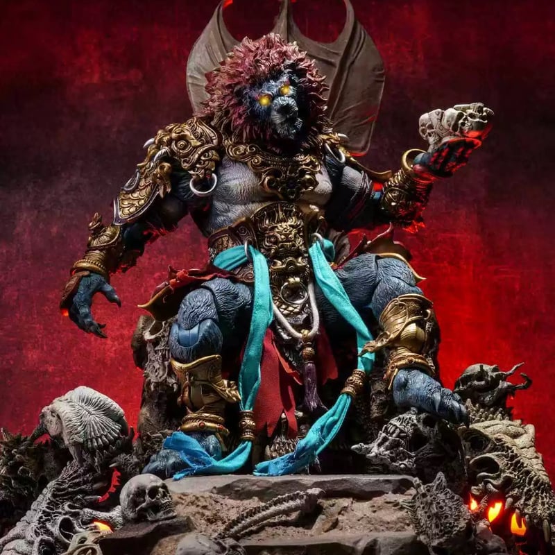 Fury Toys 狂怒工作室 山海魔神录 獅駝嶺 青獅精 Azure Lion (Gold