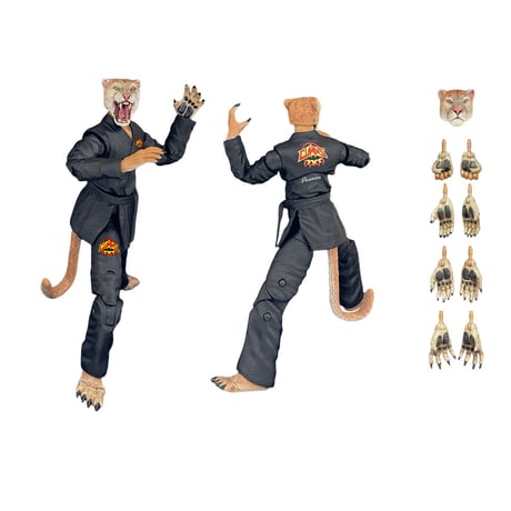 Zoo Jitsu Fighters Exclusive Pounce The Puma Black Gi 6.5” Action Figure - Limited Edition