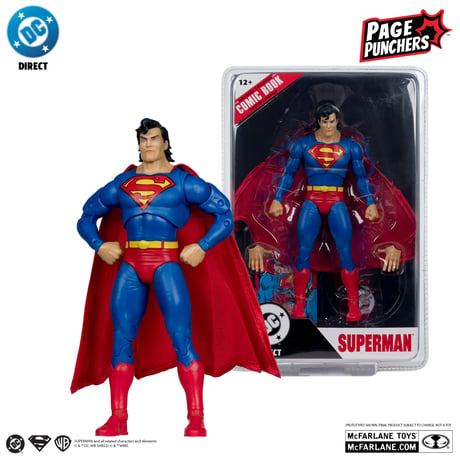 Mcfarlane Toys  DC Superman (Zero Hour) with Comic (Page Punchers) 7” Action Figure