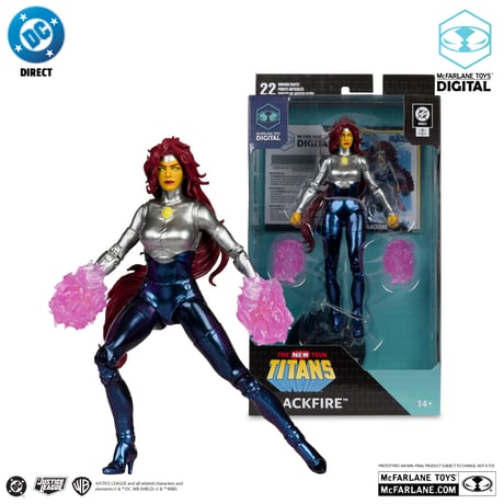 Blackfire (The New Teen Titans) with McFarlane Toys Digital Collectible 7” Action Figure