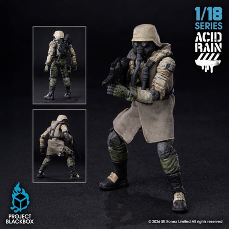 【予約】ACID RAIN 《酸雨戦争》 - Project Black Box - Wave3 PBB-AR010 Sand Sand Trencher 1:18 Action Figure