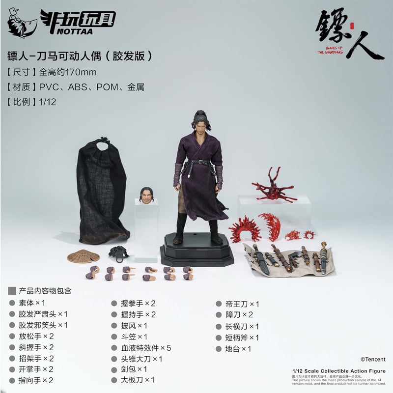 Nottaa Toys 1/12 鏢人 -Blades of The Guardians- 刀