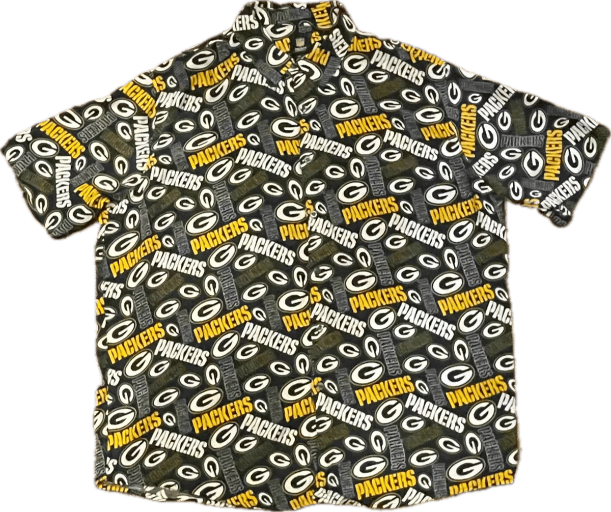 NFL グリーンベイ・パッカーズ　アロハシャツ USED!!! NFL OFFICIAL / 