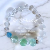 Voice of You − Re:birth　◆Green Fluorite × White Feather Fluorite × Aquamarine etc.