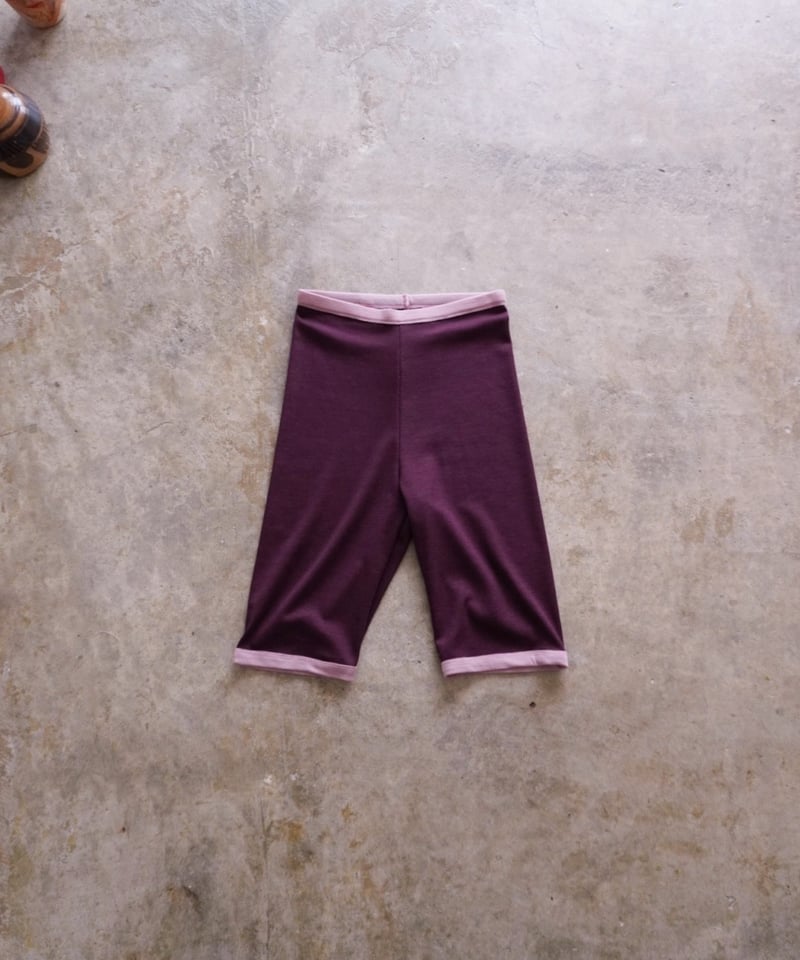 fifi collection】Merino wool trim biker pants |