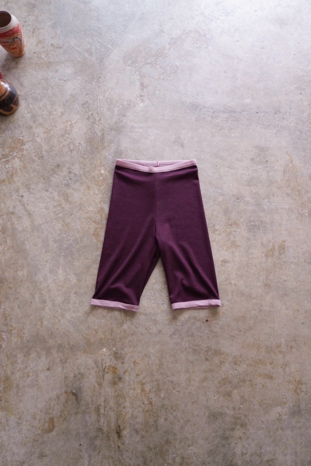 fifi collection】Merino wool trim biker pants |