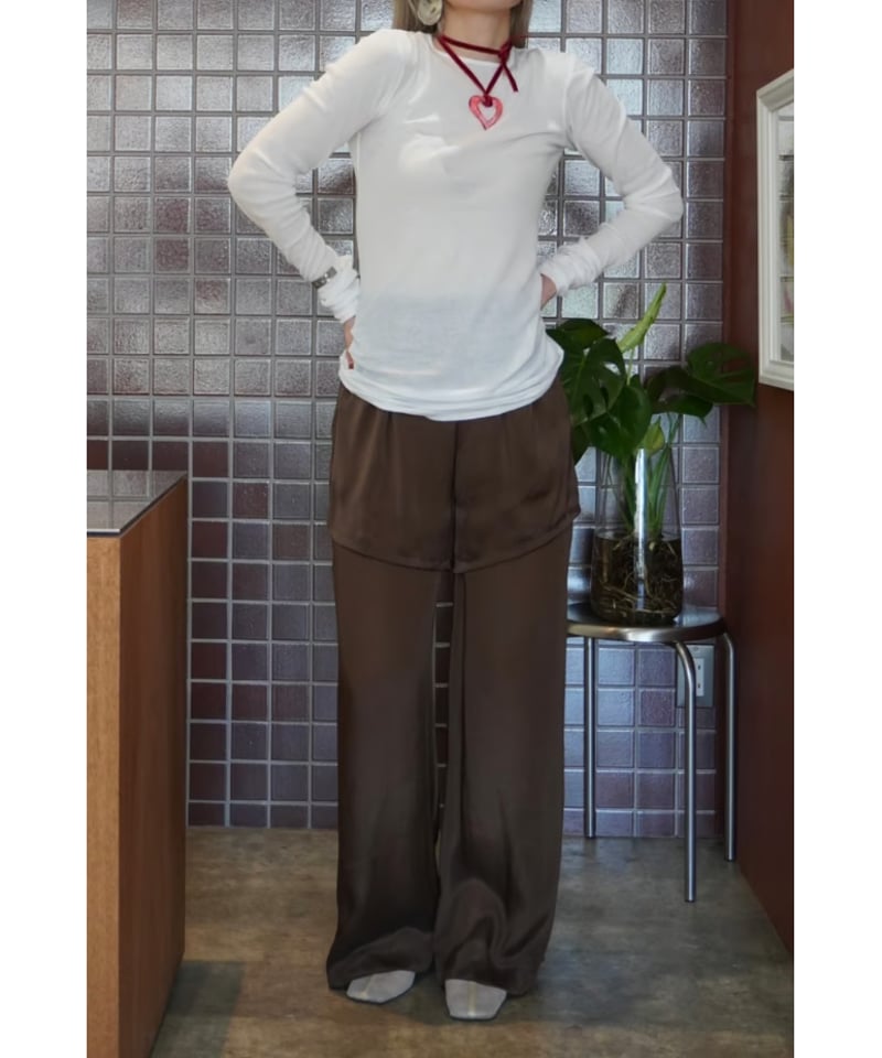 パンツ Mediam MD10-0019 Mediam】Overlapping Pants | Sunny Roots Store o
