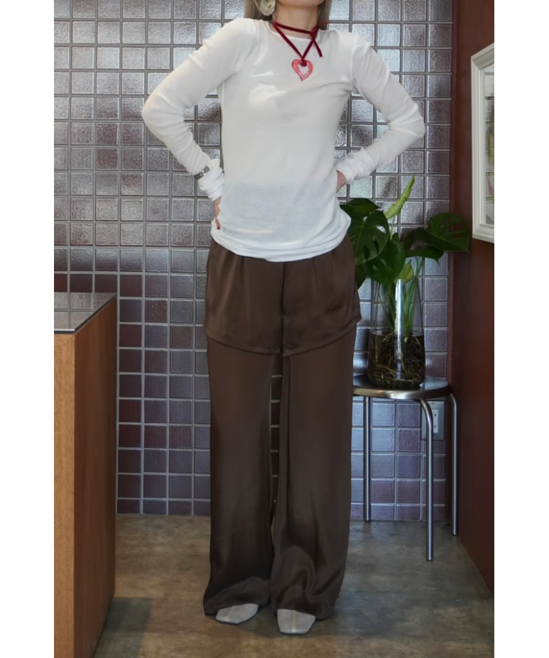 パンツ Mediam MD10-0019 Mediam】Overlapping Pants | Sunny Roots Store o