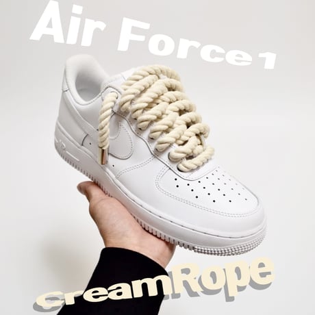 AF1 White×CreamRope | _SNKRS FREAK_